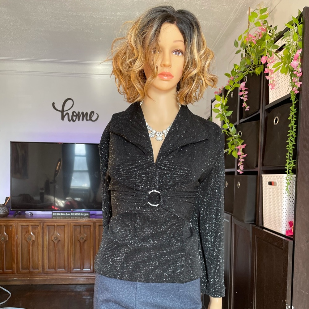 Black elegant blouse